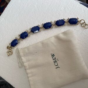 J. Crew Blue and Gold Bracelet